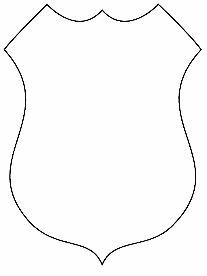 police badge coloring pages for kids - photo #3